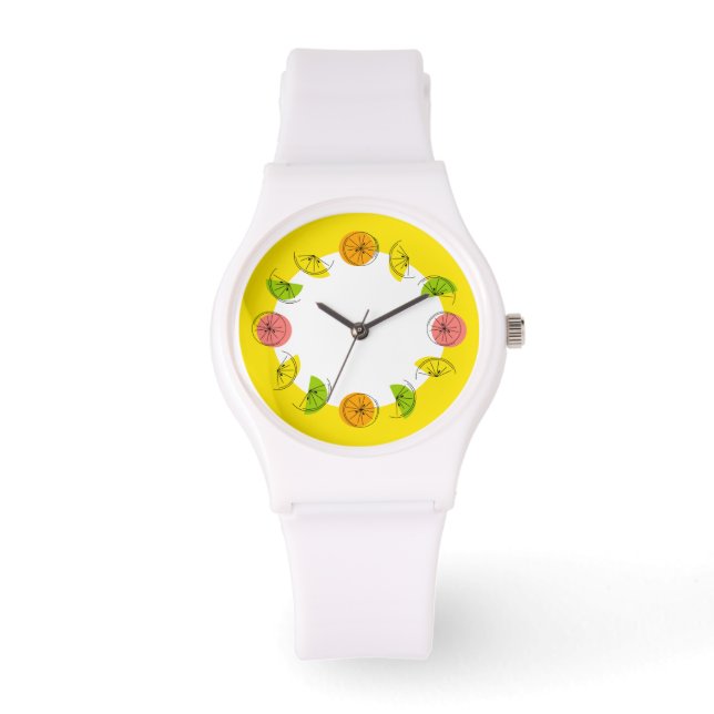 Citrus Circle Yellow watch (Front)