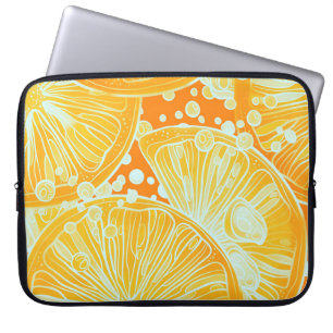 Citrus Cocktail: Sparkling Water Pattern Laptop Sleeve