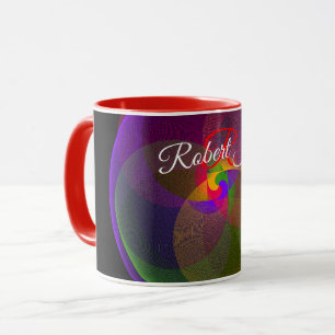Citrus Color Blend Geometric Coffee Mug