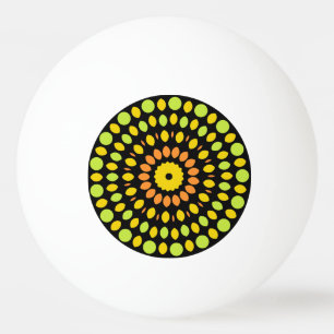 Citrus colours, green, yellow, orange, ping pong ball