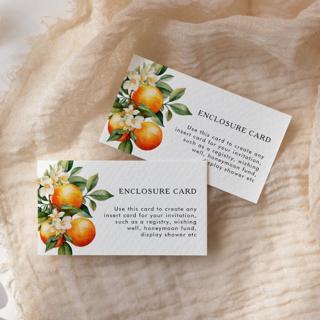 Citrus Custom Enclosure Card Insert Card Orange (Creator Uploaded)