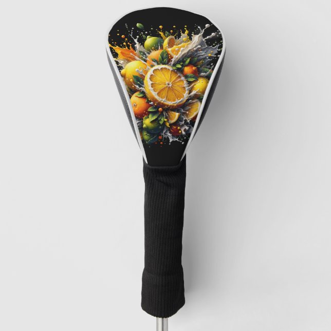 Citrus Explosion Golf Head Cover (Front)