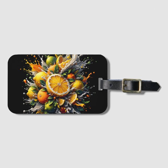 Citrus Explosion Luggage Tag (Front Horizontal)