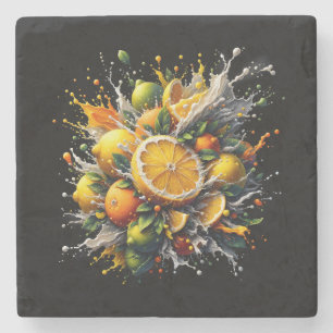 Citrus Explosion Stone Coaster