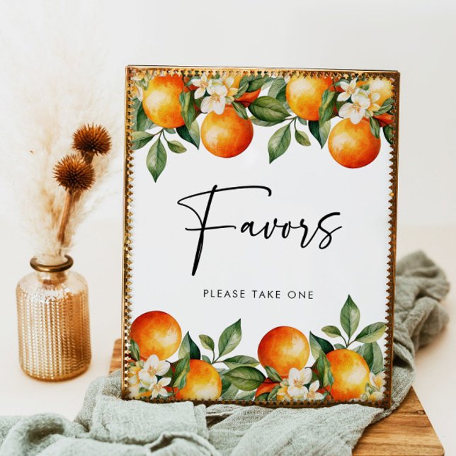 Citrus Favour Sign Orange Party Favours Cutie Show (Creator Uploaded)