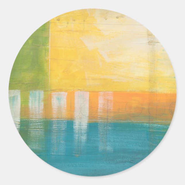 Citrus Fields I Classic Round Sticker (Front)