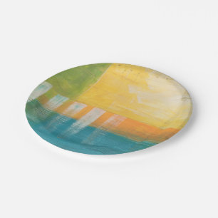 Citrus Fields I Paper Plate