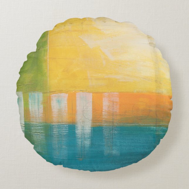 Citrus Fields I Round Cushion (Front)