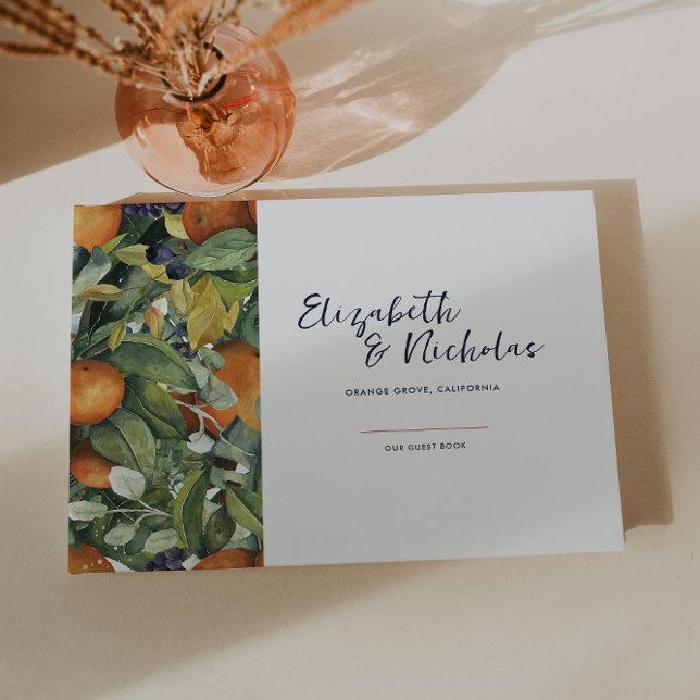 Citrus Floral | Botanical Wedding Guest Book (Creator Uploaded)