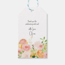 Citrus Floral Bridal Shower Shower favours 