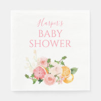 Citrus Floral Fruit Baby Shower