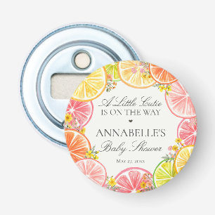 Citrus Floral Little Cutie Baby Shower Favours Bottle Opener