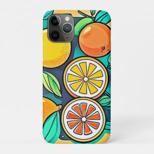 Citrus Fruit Art Design iPhone 11 Pro Case