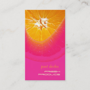 Citrus fruit business cards