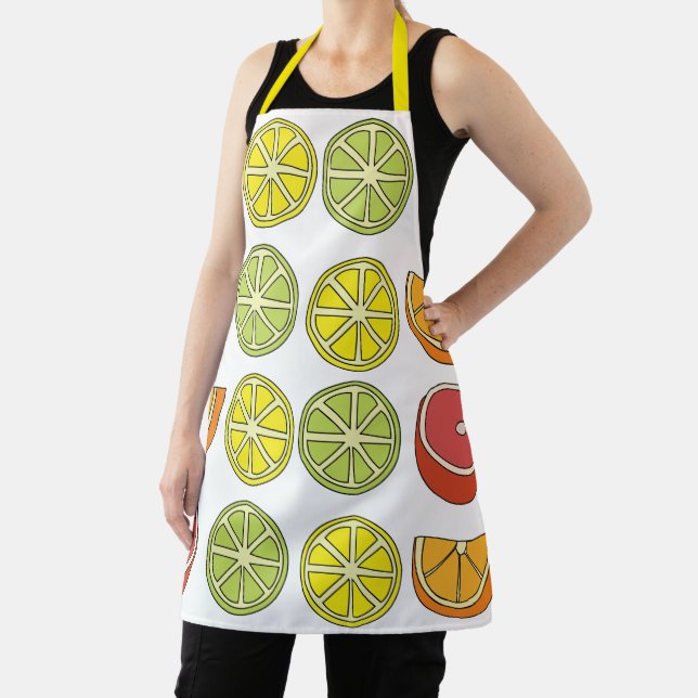 Citrus Fruit Colourful Chef Birthday Apron (Insitu)