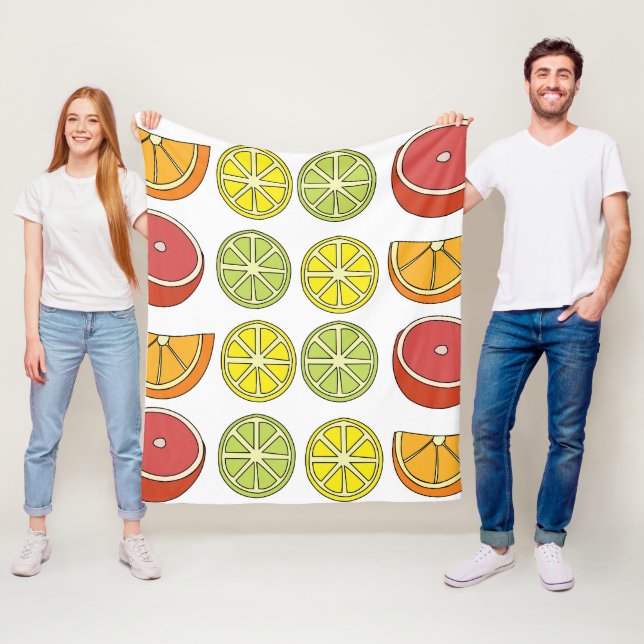 Citrus Fruit  Fleece Blanket (In Situ)