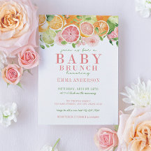 Citrus Fruit & Flowers Baby Brunch