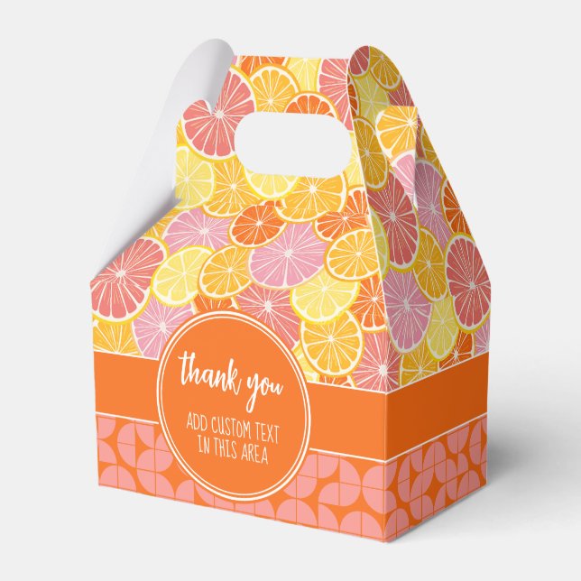 Citrus Fruit - Found Her main Squeeze Shower Favour Box (Front Side)