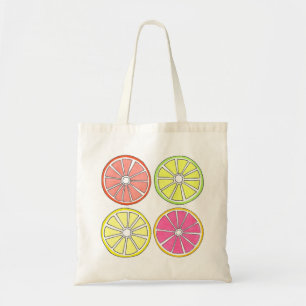 Citrus Fruit (Grapefruit Lemon Lime Orange) Tote Bag