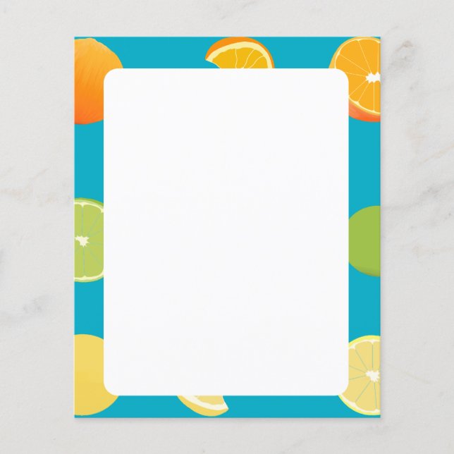 Citrus Fruit Paper (Front)
