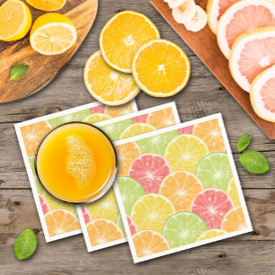Citrus Fruit Slices Napkin