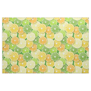 Citrus fruit slices pop art 3 fabric