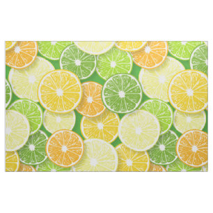 Citrus fruit slices pop art 3 fabric