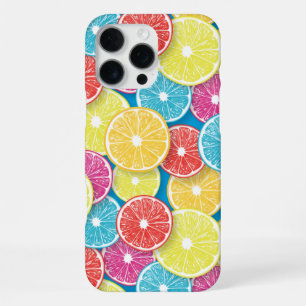 Citrus fruit slices pop art iPhone 16 pro max case