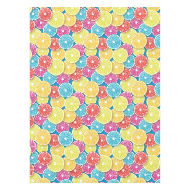 Citrus fruit slices pop art tablecloth (Front)