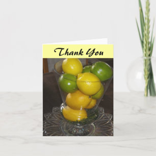 Citrus Fruit Thank You Card