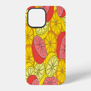 Citrus Fruits Bright Seamless Pattern iPhone 12 Case