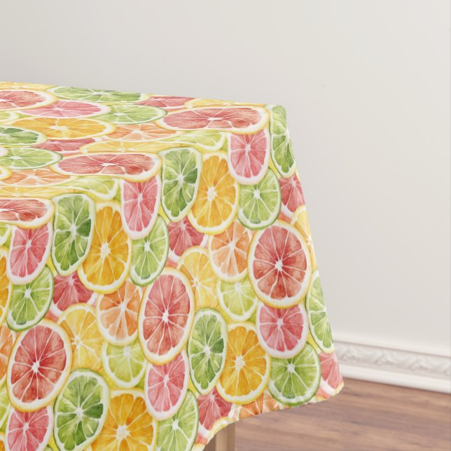Citrus Fruits Lime Lemon Orange Grapefruit Tablecloth (In Situ)