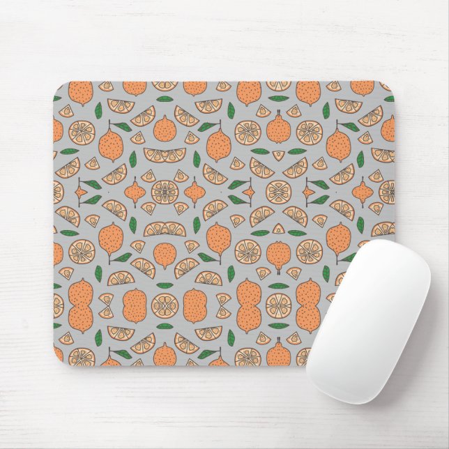 Citrus Fruits Mouse Pad (With Mouse)