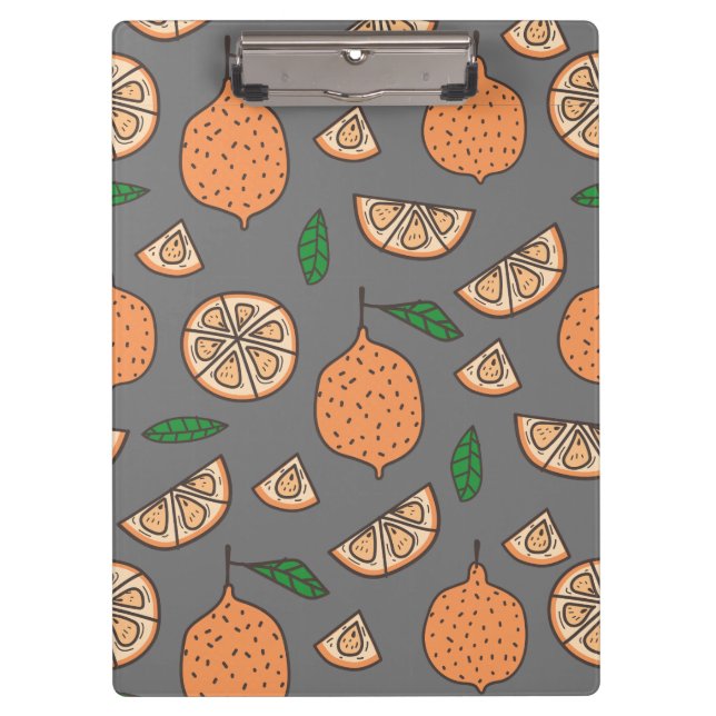 Citrus Fruits Notebook Clipboard (Front)