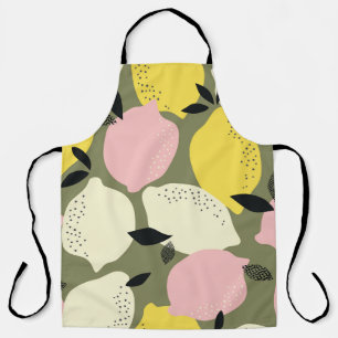 Citrus Fruits Seamless Pattern Apron