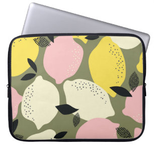 Citrus Fruits Seamless Pattern Laptop Sleeve