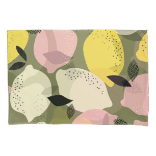 Citrus Fruits Seamless Pattern Pillowcase