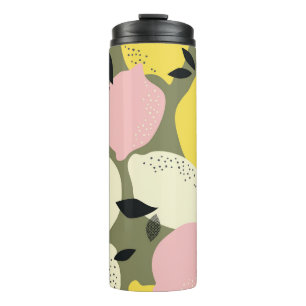 Citrus Fruits Seamless Pattern Thermal Tumbler