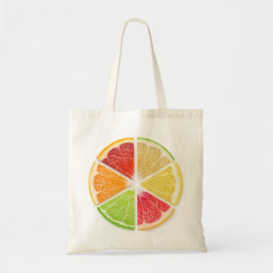 Citrus fruits slices tote bag