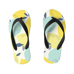 Citrus fruits, vibrant seamless pattern. kid's thongs