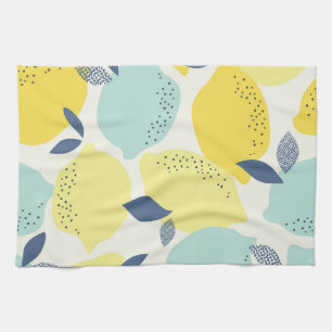 Citrus fruits, vibrant seamless pattern. tea towel