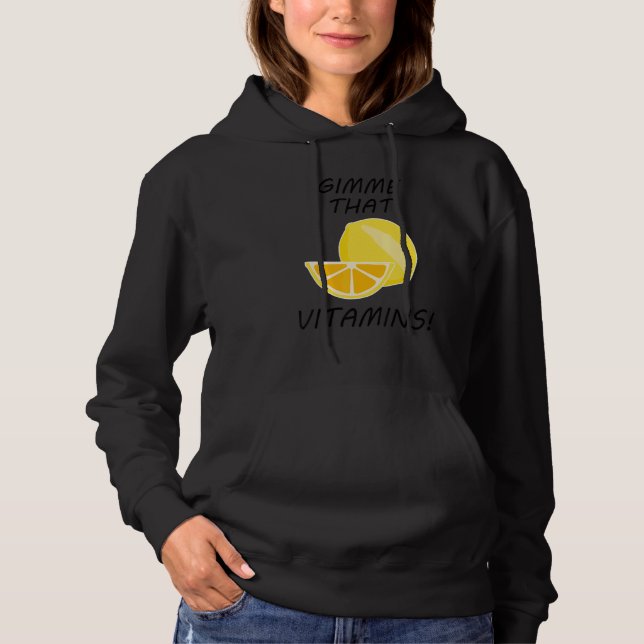 Citrus Fruits Vitamins Lemonade Fruits Hoodie (Front)