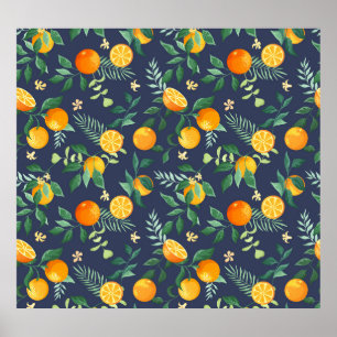 Citrus Fusion: Oranges with Tropical Flair Poster