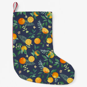 Citrus Fusion: Oranges with Tropical Flair Small Christmas Stocking