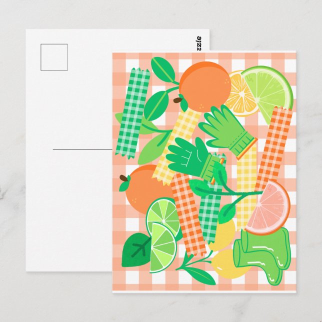 Citrus Garden Bliss Postcard (Front/Back)