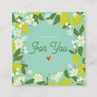 Citrus Garden Enclosure Card - Details Card