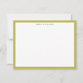 Citrus Green Frame Note Card