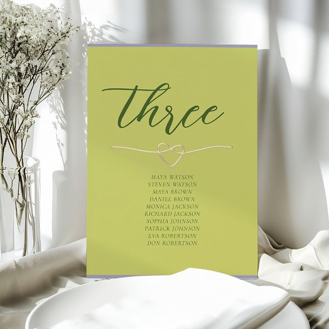 Citrus Green Wedding Seating Chart (Creator Uploaded)