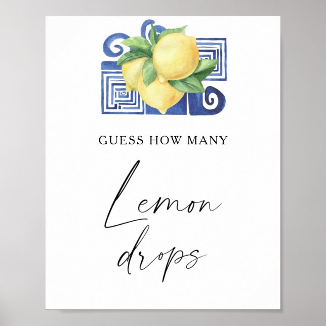 Citrus - guess how many lemon drops poster (Front)