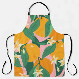 Citrus Hand-Drawn Vintage Style Apron